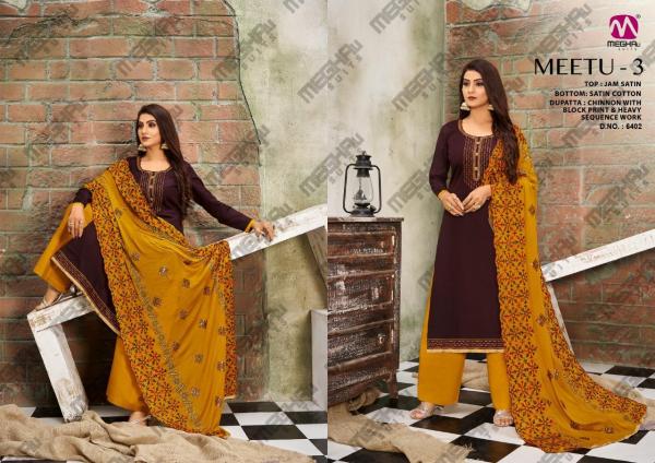 Meghali Meetu 3 Designer Satin Salwar